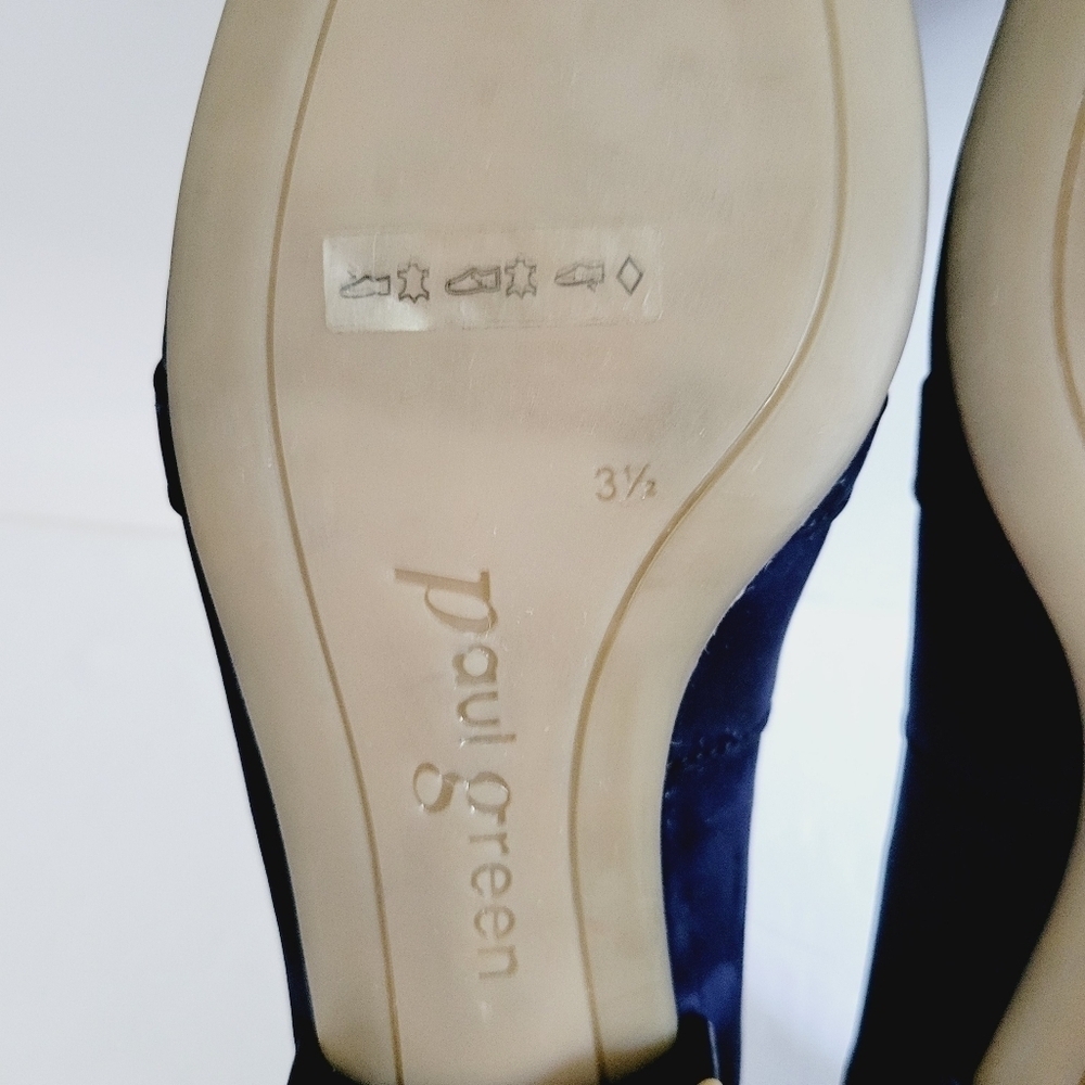 NEW Paul Green Blue Suede Leather Super Soft Loafers Size 6 - Picture 8 of 8